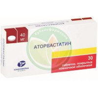 Аторвастатин канон таблетки покрытые пленочной оболочкой 40мг №30