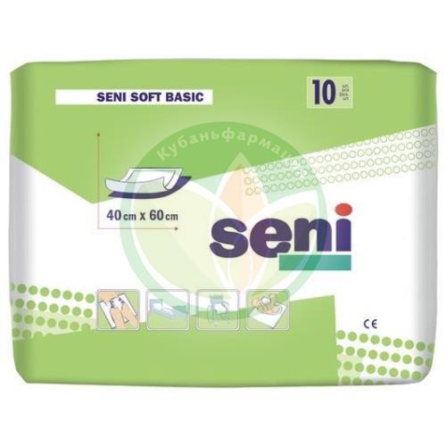 Сени пеленки гигиенические №10 софт базик 40x60см купить в Хадыженске Сени пеленки гигиенические №10 софт базик 40x60см купить в Хадыженске