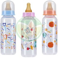 Курносики бутылочка с латексной соской 250мл 0мес +  /арт 11145/