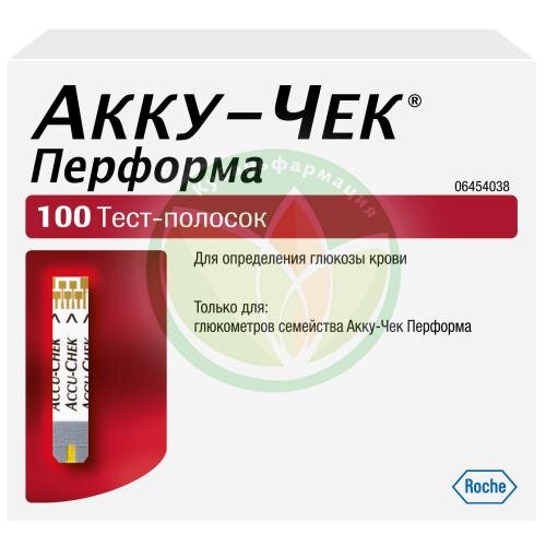Акку-чек перформа тест-полоски №100 (50х2) купить в Хадыженске
