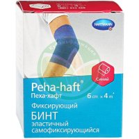 Пеха-хафт бинт эластичный самофиксирующийся №1 6смх4м б/лат. син.