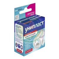 Унипласт лейкопластырь фиксирующий 2,5х500см шелк