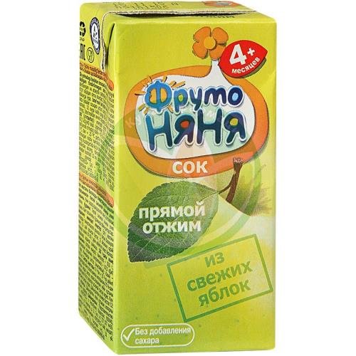 Фрутоняня нектар (сок) 200мл. яблоко прямой отжим купить в Горячем Ключе