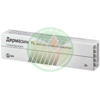 Дермазин крем для наружного применения 1% 50г