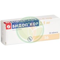 Бидоп кор таблетки 2.5мг №56