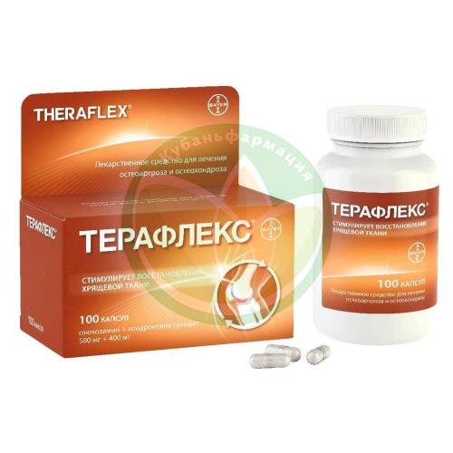 Терафлекс капсулы 500мг + 400мг №100 купить в Горячем Ключе