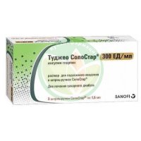 Туджео солостар раствор для подкожного введения 300ед/мл 1,5мл №3