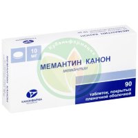 Мемантин канон таблетки покрытые пленочной оболочкой 10мг №90