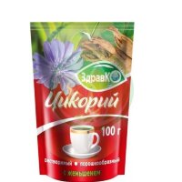 Цикорий здравко порошок 100г с женьшенем