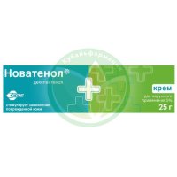 Новатенол крем для наружного применения 5% 25г