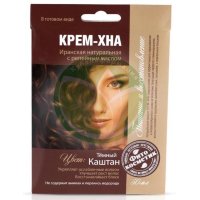 Фитокосметик крем-хна 50мл иранская натур. + репейн. масло темн. каштан