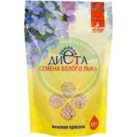 Биокор льняная диета семена 100г белый лен женская красота