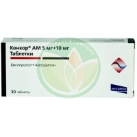 Конкор ам таблетки 5мг + 10мг №30