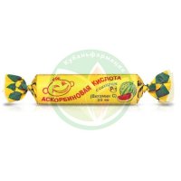 Аскорбиновая кислота с сахаром таблетки жевательные 25мг 3.0г №10 вкус арбуза крутка