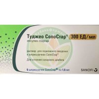 Туджео солостар раствор для подкожного введения 300ед/мл 1,5мл №5