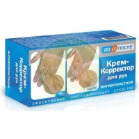 До и после крем для рук 100мл корректор антивозрастной
