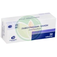 Ламотриджин канон таблетки 25мг №30