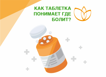 Как таблетка понимает где болит