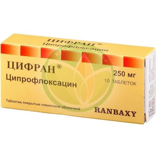 Цифран таблетки покрытые пленочной оболочкой 250мг №10 купить в Сочи