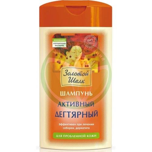 Золотой шелк шампунь 250мл активный дегтярный д/пробл кожи купить в Апшеронске
