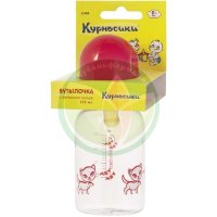 Курносики бутылочка с латексной соской 125мл 0мес +  /арт 11085/