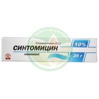 Синтомицин линимент для местного применения 10% 25г