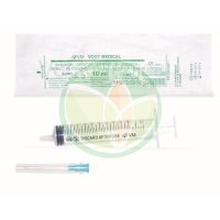 Вогт шприц одноразовый стерильный с иглой 10мл №1 3-х комп. 21g 0,8х40мм