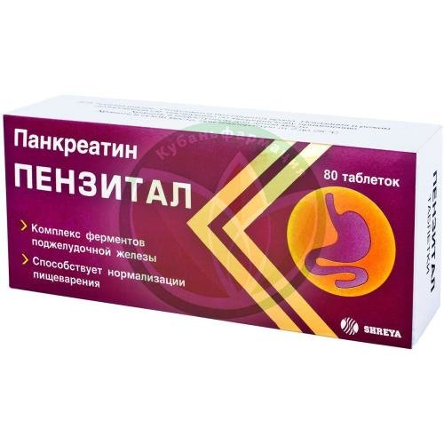 Пензитал гастро таблетки покрытые кишечнорастворимой оболочкой №80 купить в Ейске