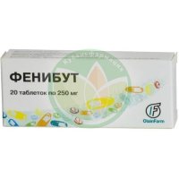 Фенибут таблетки 250мг №20