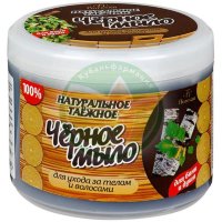 Флоресан мыло натуральное 450мл таежное черное д/бани и душа (ф-37)