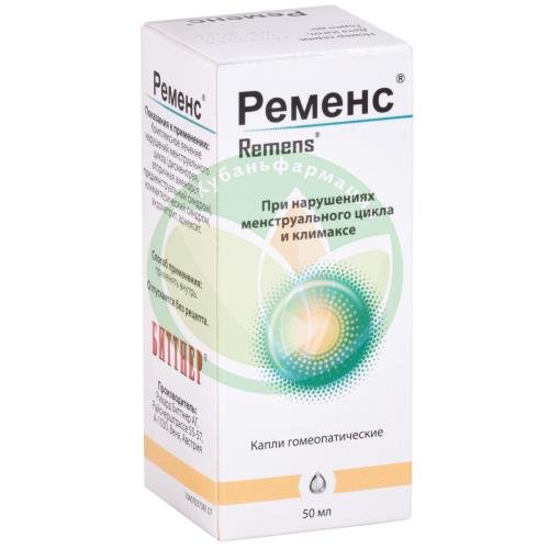 Ременс капли гомеопатические 50мл купить в Сочи