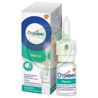 Отривин спрей назальный дозированный 140мкг/доза 10мл (60доз) ментол + эвкалипт