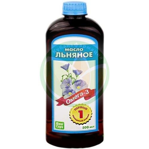 Реалкапс льняное масло 500мл холодный отжим купить в Щербиновском районе