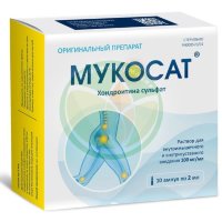 Мукосат раствор для внутримышечного и внутрисуставного введения 100мг/мл 2мл №10
