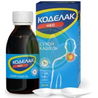 Коделак нео раствор для приема внутрь 1.5мг/мл 200мл в комплекте с ложкой мерной