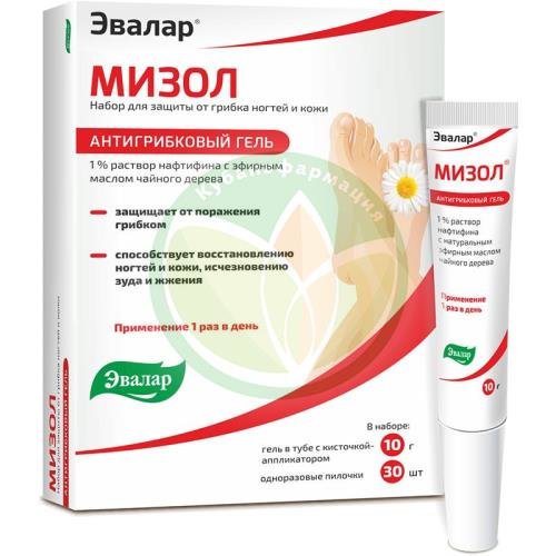 Эвалар мизол гель 1% 10г купить в Щербиновском районе