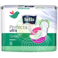 Белла перфекта прокладки гигиенические №8 ультра макси грин силки драй