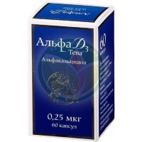 Альфа д3 капсулы 0.25мкг №60