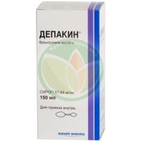 Депакин сироп 57.64мг/мл 150мл /в комплекте с шприцем дозирующим/