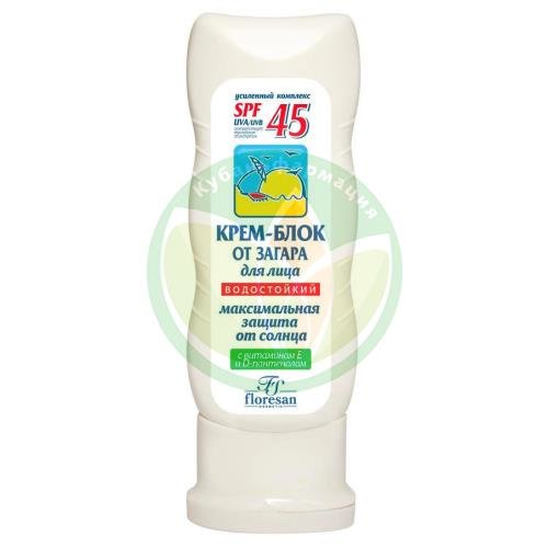 Флоресан крем-блок 60мл д/лица от загара макс. защита spf45 купить в Апшеронске