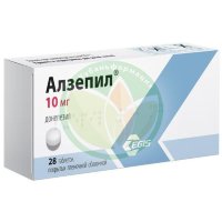 Алзепил таблетки покрытые пленочной оболочкой 10мг №28