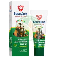 Барсукор бальзам-крем массажный 30мл детс с барсучьим жиром