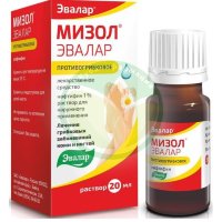 Мизол эвалар раствор для наружного применения 1% 20мл