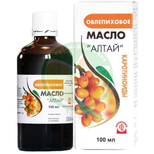 Облепиховое  масло для приема внутрь местного и наружного применения 100мл купить в Приморско-Ахтарском районе