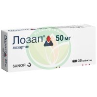 Лозап таблетки покрытые пленочной оболочкой 50мг №30