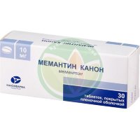 Мемантин канон таблетки покрытые пленочной оболочкой 10мг №30