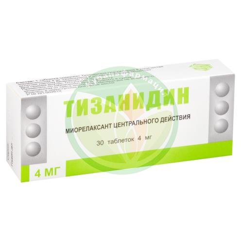Тизанидин таблетки 4мг №30 купить в Крымском районе