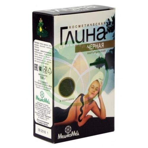 Медикомед глина 100г косметическая черная купить в Сочи