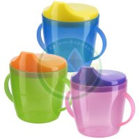 Курносики поильник 200мл с ручками 6мес +  /арт 17003/