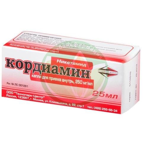 Кордиамин капли для приема внутрь 25% 25мл №1 купить в Приморско-Ахтарском районе